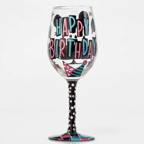 Happy Day Wine Glass by Lolita