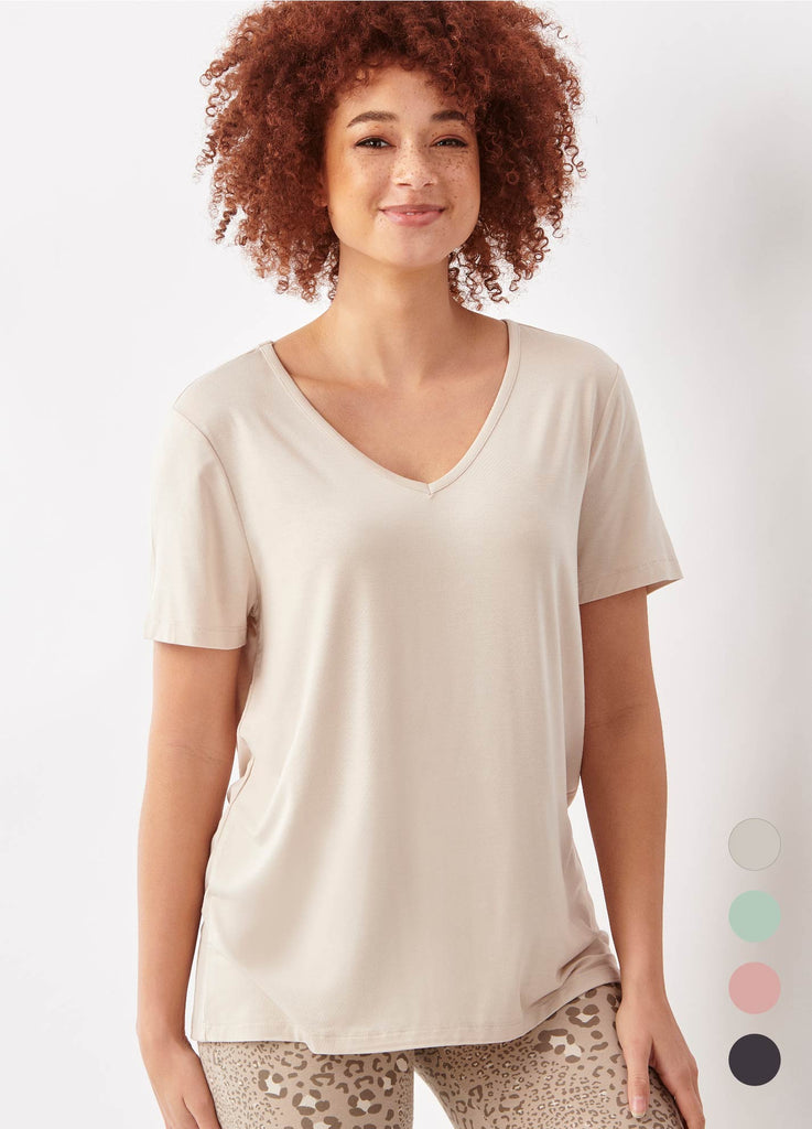 Knit Ruffle V-neck Top Charlie Paige
