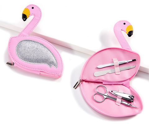 4 Piece Flamingo Manicure Set