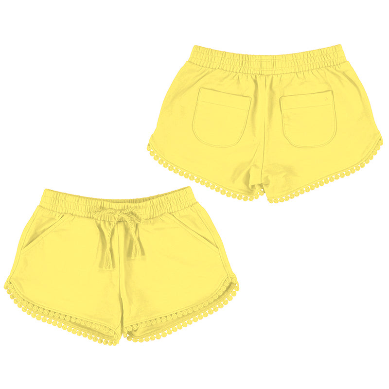 Yellow Chenille Shorts