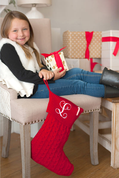 RED KNIT STOCKING