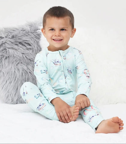 Up in the Air Cloud Soft Baby Zippy Romper