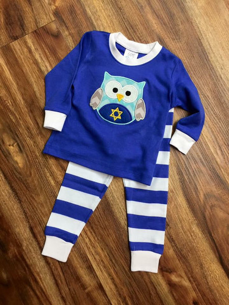 Hanukkah Owl Pajamas for Boys and Girls
