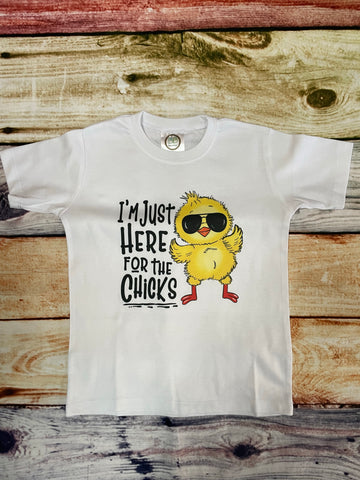 Here For the Chicks Boys Tee