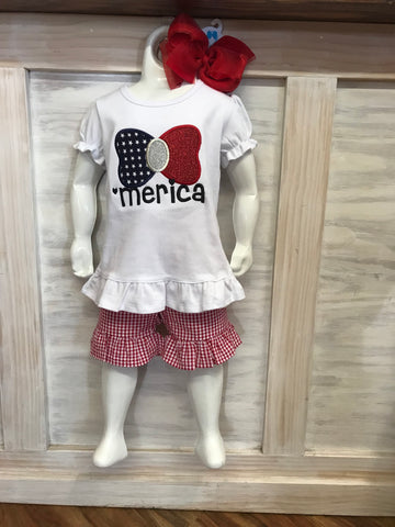 Girls ‘MERICA Appliquéd Shirt